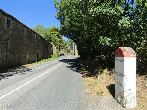 Hameau De La Pezade Et Borne De La Route Natio Flickr