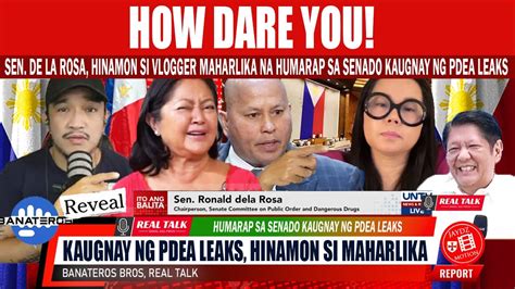 Omg Nalintikan Na Si Maharlika Kay Sen Dela Rosa Pinahaharap Na Sa