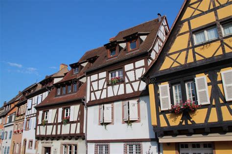 timbered houses  colmar alsace france stock image image