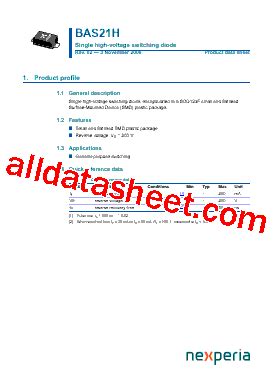 B Marking Bas H Datasheet Pdf Nexperia B V All Rights Reserved