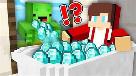 Mikey Found This Diamond Secret About Jj In Minecraft Maizen Youtube