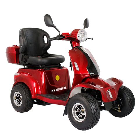 Ksm 910 All Terrain Motorized Scooter Double Seat Heavy Duty 4 Wheel