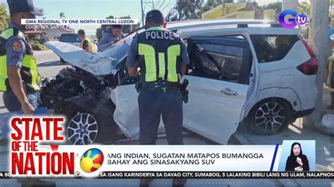 4 Na Dayuhang Indian Sugatan Matapos Bumangga Sa Gate Ng Bahay Ang Sinasakyang Suv Sona