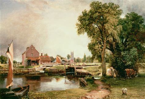 Dedham Lock and Mill, 1820 Art Print by John Constable | King & McGaw