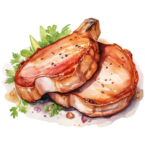 Pork Chops Png Clipart Etsy