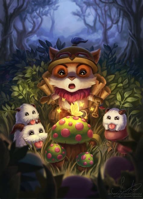 Teemo looking with open eyes | Fan art wallpaper, Imagem de fundo para ...