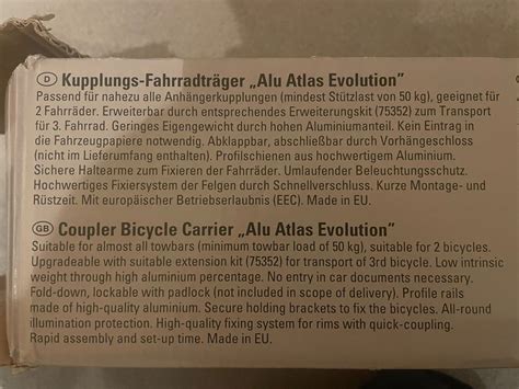 Kupplungs Fahrradtr Ger Alu Atlas Evolution Kaufen Auf Ricardo