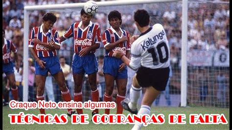 Cobranças De Faltas - CRAQUE NETO ensina técnicas de cobranças de faltas - YouTube