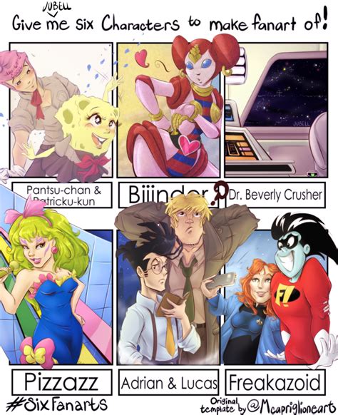 Six Fanarts Twitter Edition By Jubell Hentai Foundry