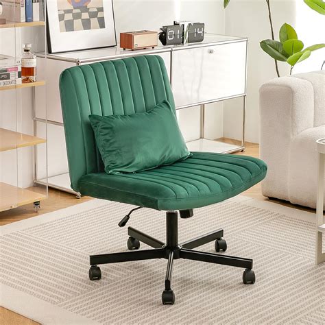 Amazon Purgreen Velvet Upholstered Desk Chair Criss Cross Office