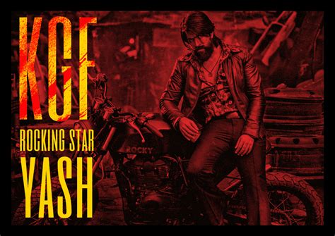 rocking star yash kgf  stills collage  behance