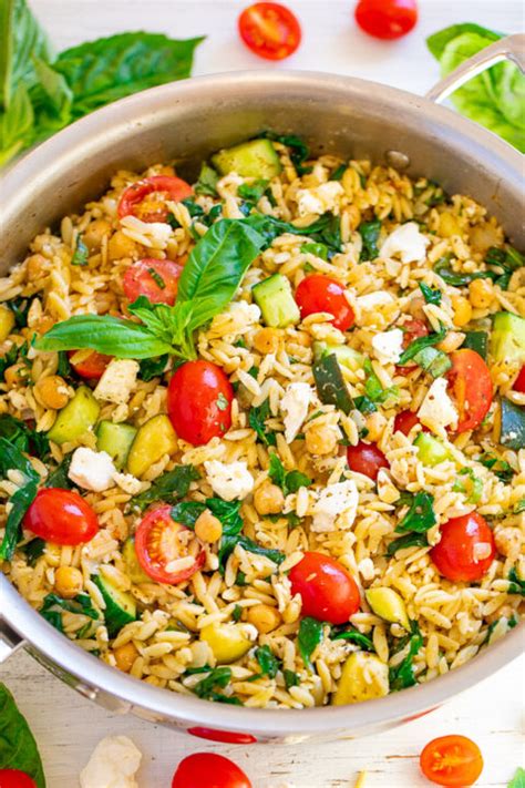 Chicken Orzo Salad Recipe Easy Pasta Salad Averie Cooks