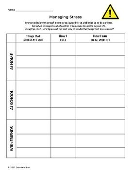 Stress Management Worksheets Printable