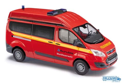 Busch Werkfeuerwehr Aurubis Ford Transit Custom Bus High Roof