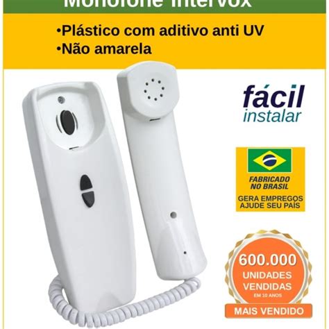 Kit Interfone Porteiro Eletronico Residencial Alard Intervox