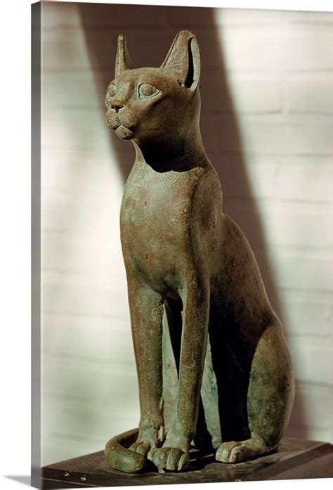 Bubastis (Bastat), the Goddess of Joy, in bronze, Cairo Museum, Cairo ...