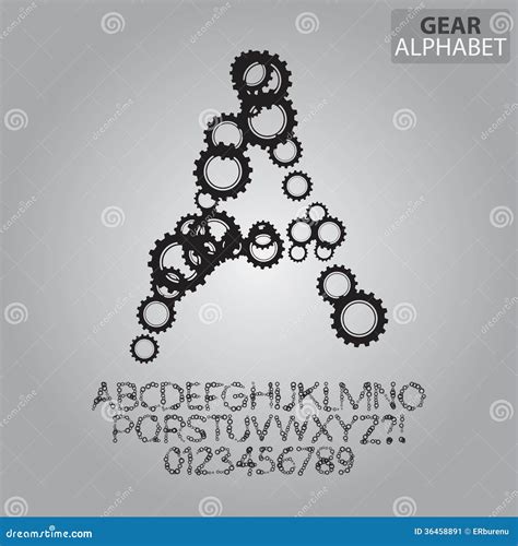 Gear Silhouette Pack Gears Cartoon Vector Cartoondealer