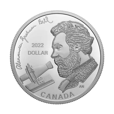 Canada Alexander Graham Bell Great Inventor Dollar Srebro Proof