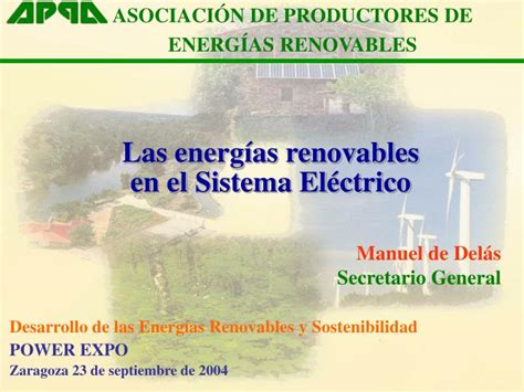 PPT Las energías renovables en el Sistema Eléctrico PowerPoint