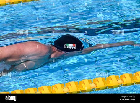 Alessandro Miressi Of Italy Competes In The 100m Freestyle Men Heats