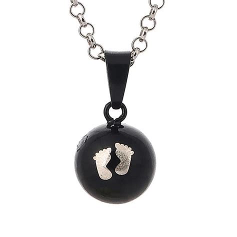 Collier Sautoir Bola De Grossesse Pendentif Bola Avec Impreinte De