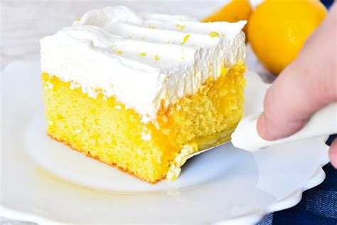 Lemon Curd Poke Cake Recipe Something Swanky