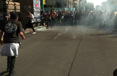 Chilango Encapuchados Causan Disturbios Ahora En Marcha Del 2 De