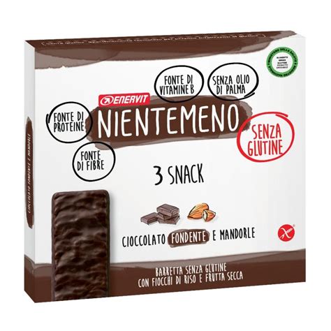 Enervit Nientemeno Bar Fondente Mandorle 3 X 33 G Openfarma