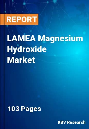 Magnesium Hydroxide Market Size Share And Growth Rate 2030