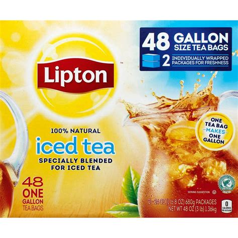 Lipton Iced Tea Gallon Size Tea Bags 48 Ct