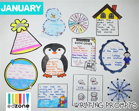 January Kindergarten Writing Prompts - Kindergarten Mom