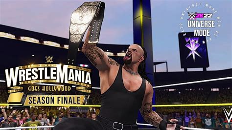 Wwe Wrestlemania Finale 🔥 Wwe 2k22 Universe Mode Interactive Youtube