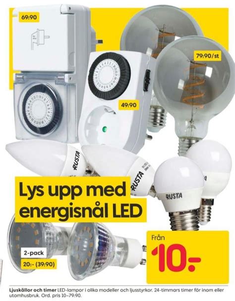 LED Lampor Rusta Oktober 2022