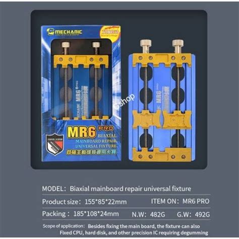 Jual Pcb Holder Mechanic Mr6 Pro Universal Double Shaft Original