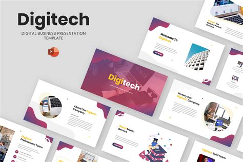 Digitech Digital Business Powerpoint Template