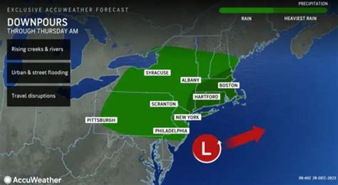 N.J. weather: Flood watch continues in 16 counties Thursday as heavy rain moves out - nj.com