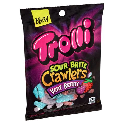 Trolli Sour Brite Crawlers Very Berry Gummi Candy 5 Oz