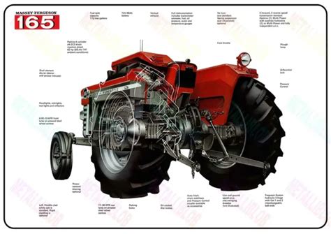 MASSEY FERGUSON 165 Tractor Brochure Poster A3 2 95 PicClick UK