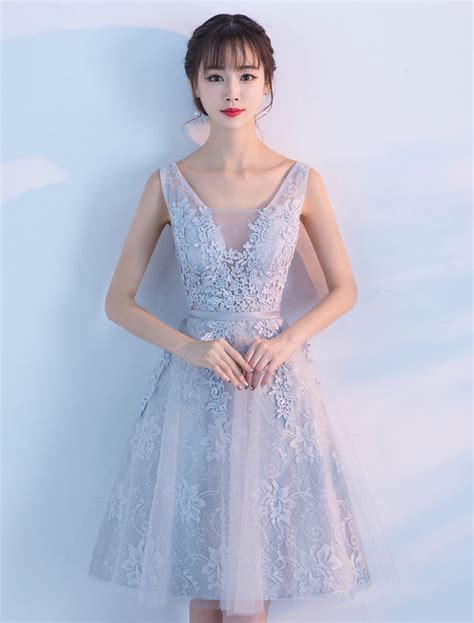 Robe De Bal Robe F Te De La Rentr E A Ligne En Tulle Gris Clair