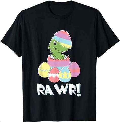 Easter Egg Hunter Dinosaur Dino Easter T Rex Rabbit Bunny T Shirt