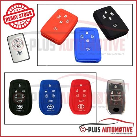 Toyota Car Silicon Key Keyless Smart Remote Cover 2 3 Button Alphard