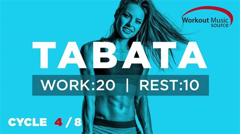 Workout Music Source Tabata Cycle With Vocal Cues Work Secs