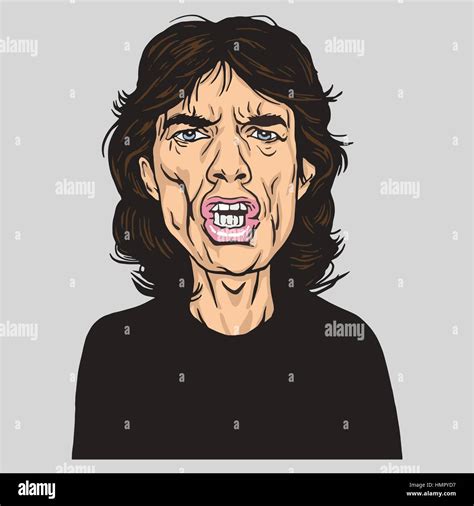 Caricature mick jagger Imágenes vectoriales de stock Alamy