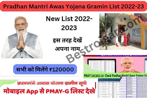 Pradhan Mantri Awas Yojana Gramin List 2022 23 क नय लसट जर इन