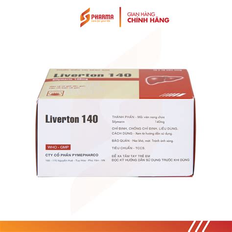 LIVERTON 140MG ĐIỀU TRỊ SUY GIẢM CHỨC NĂNG GAN PYMEPHARCO VIỆT NA