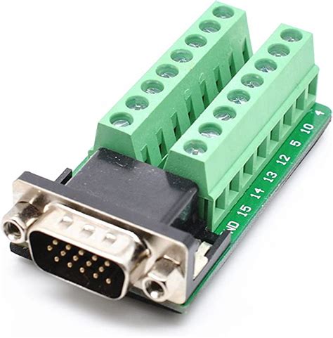 Oiyagai Connecteur Breakout Board Db D Sub M Le Avec Crou Vga