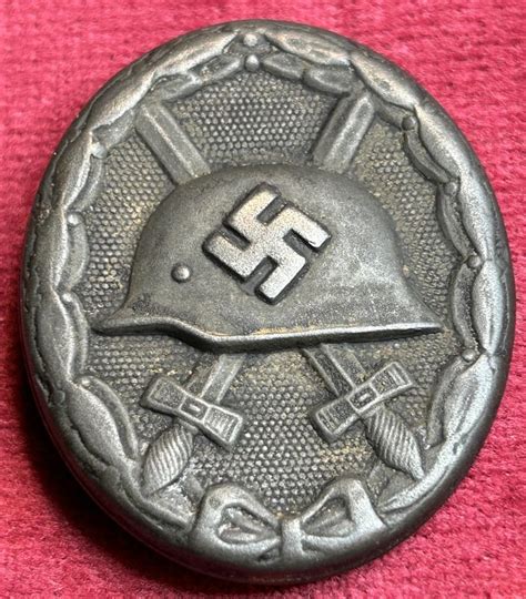 Marna Militaria 3rd Reich Verwundetenabzeichen 1939 In Schwarz EH 126