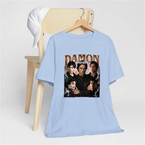 90s Vintage Damon Salvatore The Vampire Diaries Tv Series T Shirt