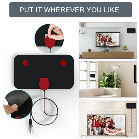 Tv Antenna Digital Indoor Hd Antena Hdtv K P Hd Miles Range