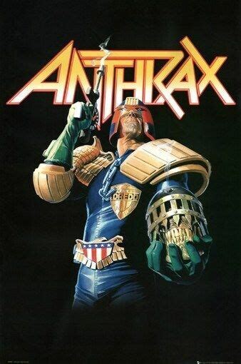 Anthrax Poster Judge Dredd Rare Hot New 24x36 Ebay